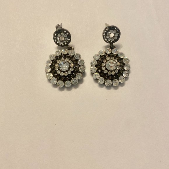 NEW Nordstrom diamond halo drop earrings - Picture 2 of 4